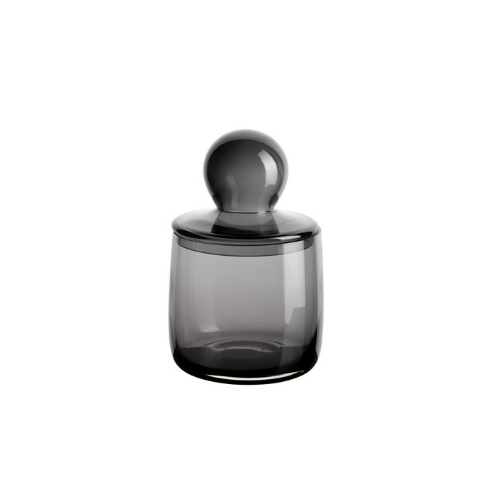 Boîte avec couvercle gris H.21,2cm