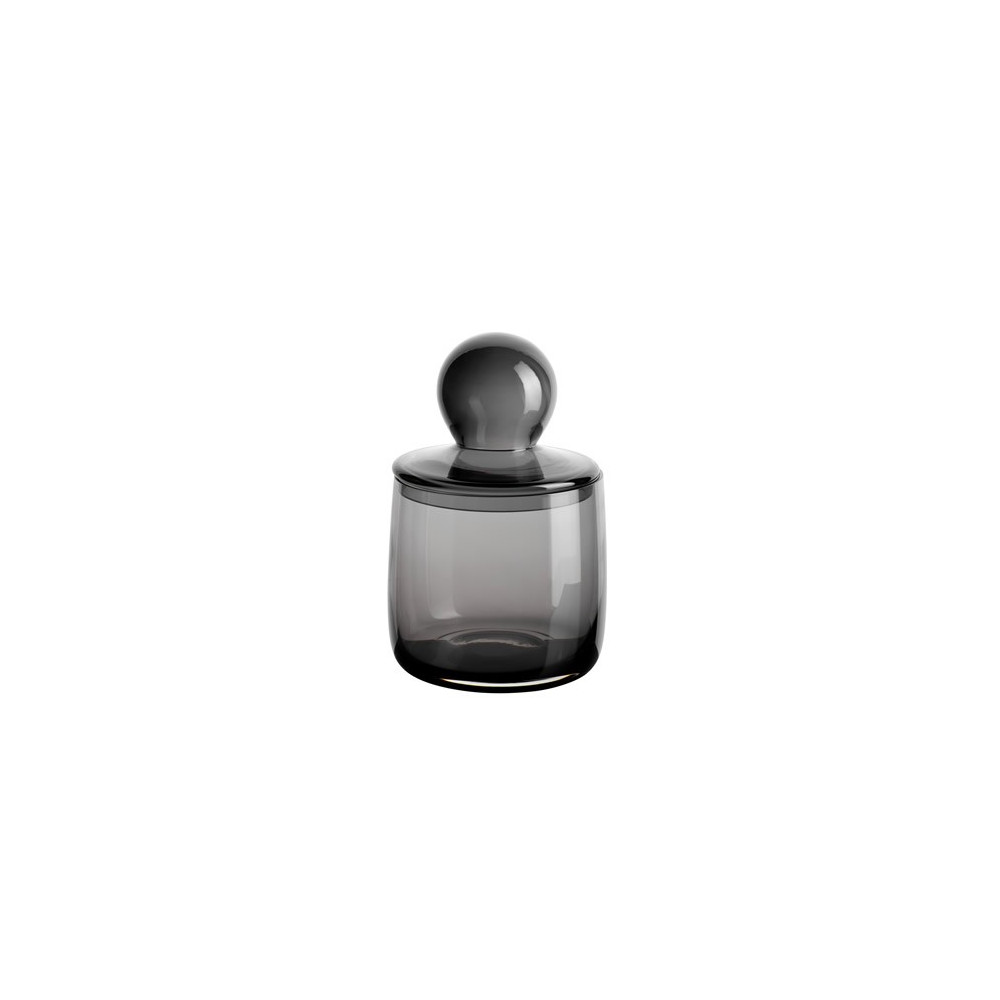 Boîte avec couvercle gris H.21,2cm