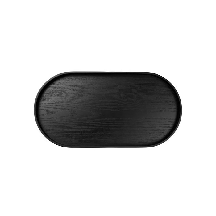 Plateau ovale L44cm - Noir