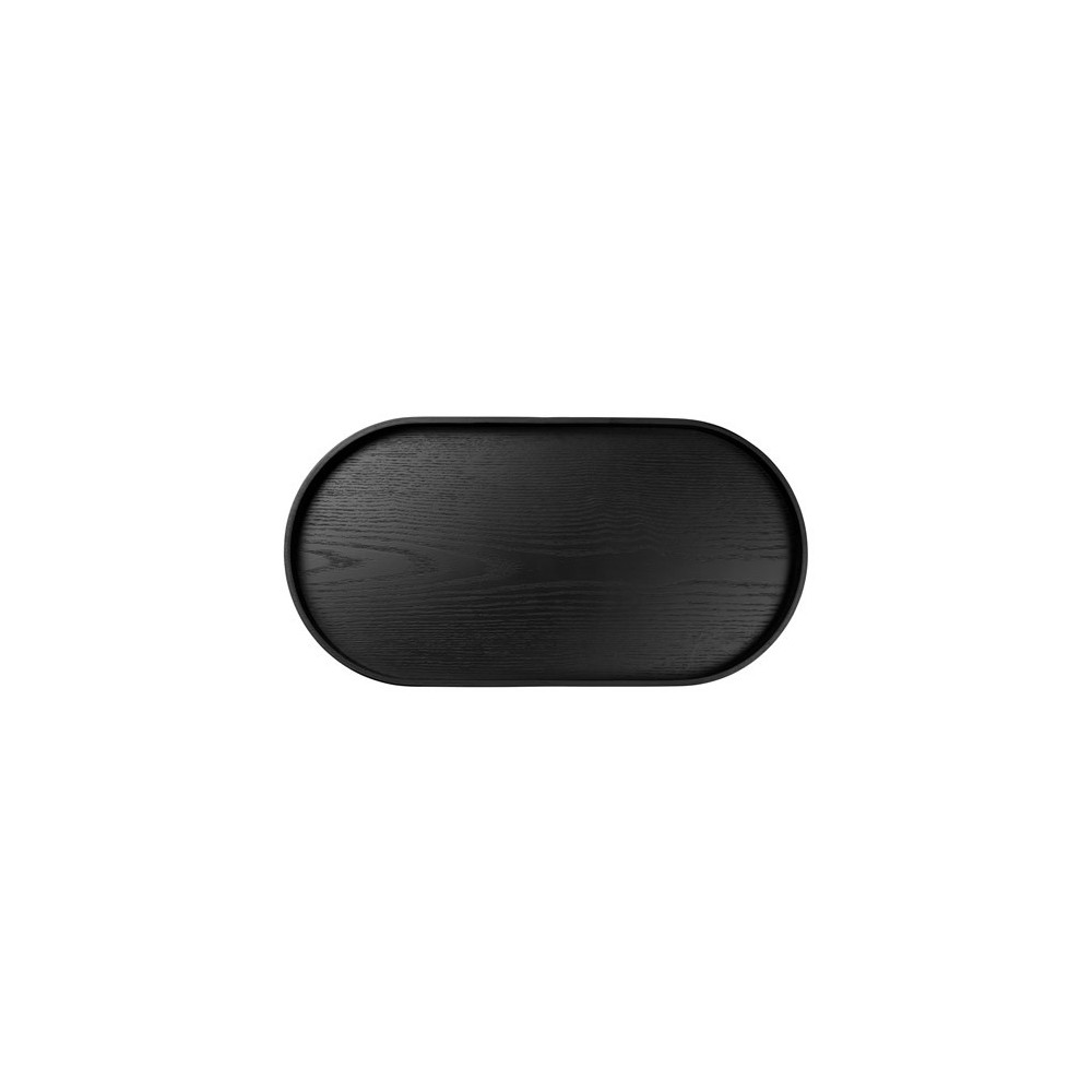 Plateau ovale L44cm - Noir