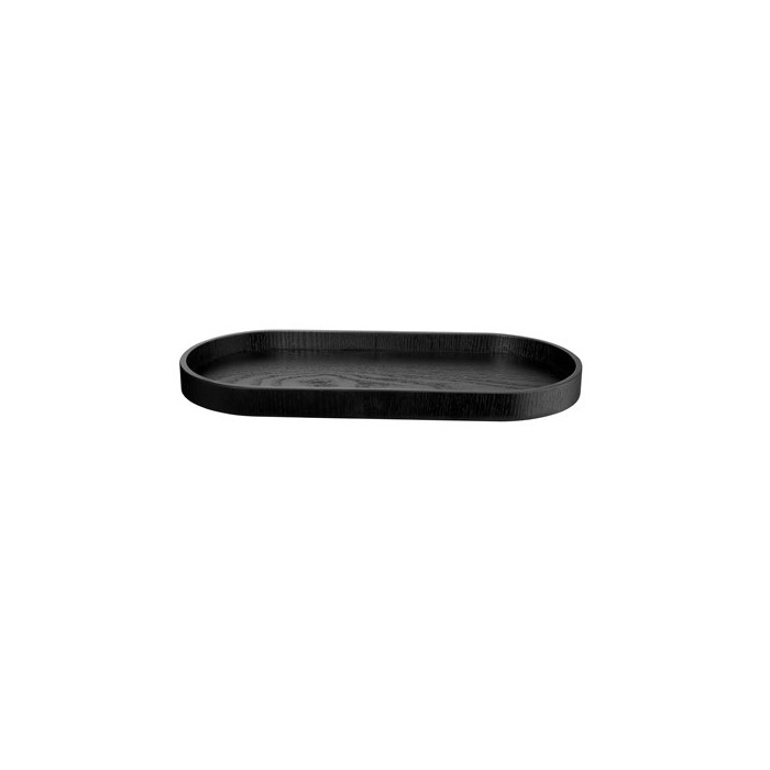 Plateau ovale L35,5cm - Noir