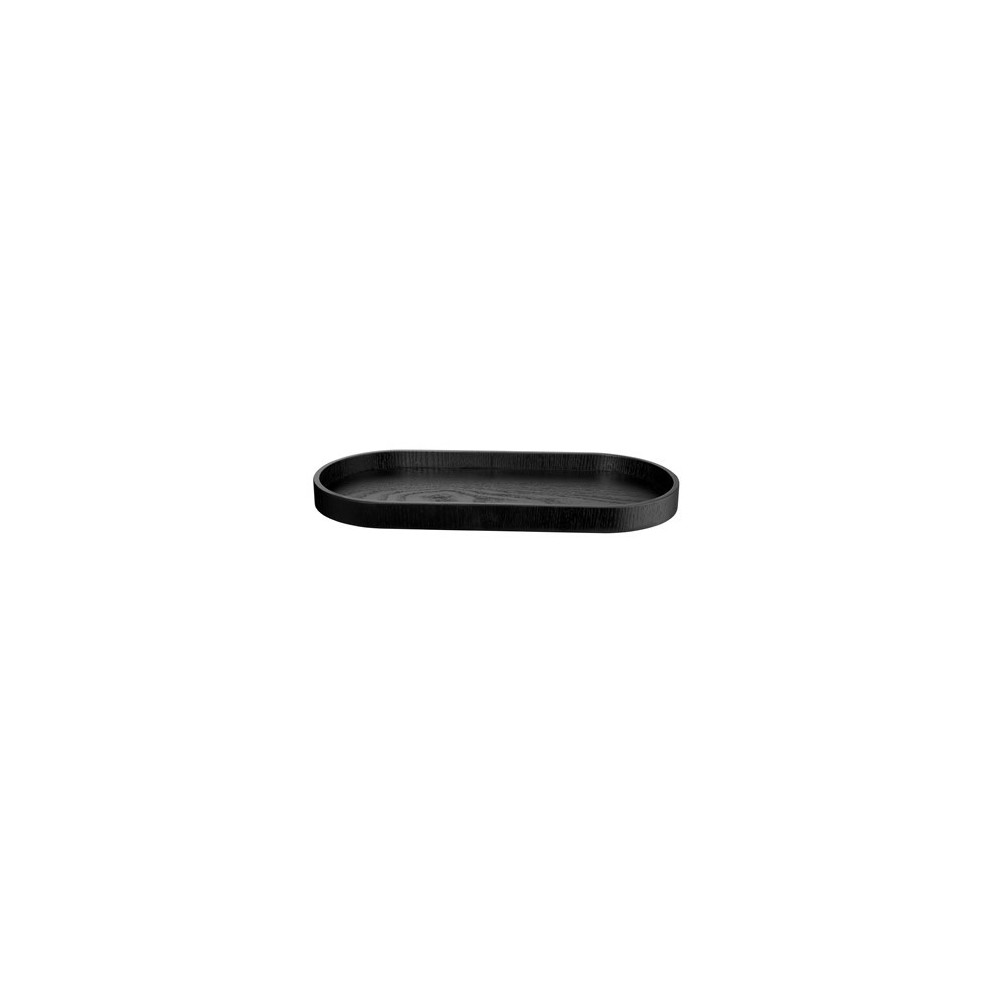 Plateau ovale L35,5cm - Noir
