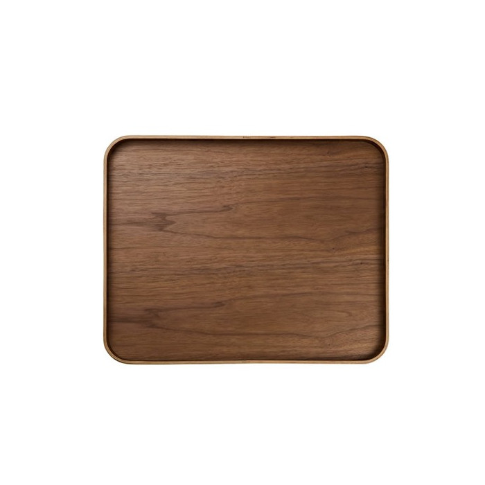 Plateau sur pieds rectangulaire - Noyer