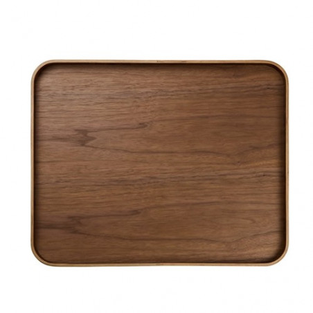 Plateau sur pieds rectangulaire - Noyer