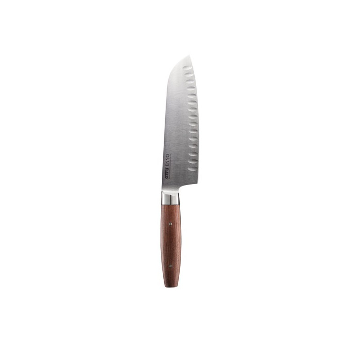Couteau Santoku alvéolé ENNO, 18 cm, lame cannelée