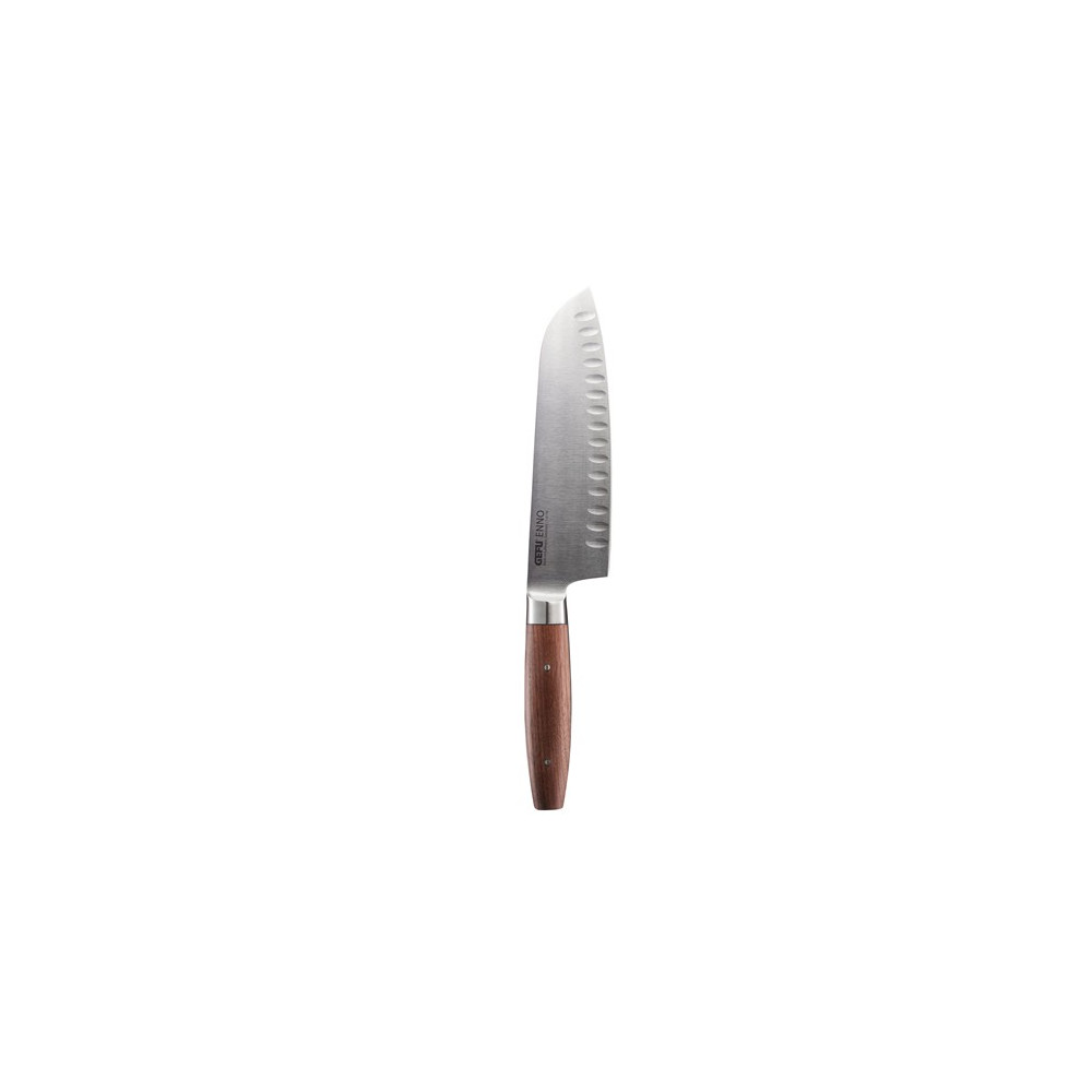 Couteau Santoku alvéolé ENNO, 18 cm, lame cannelée