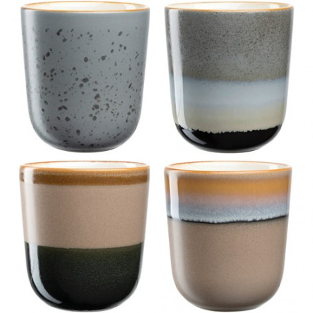 Lot 4 Mugs cérmamique 330ml