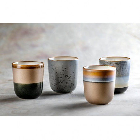 Lot 4 Mugs cérmamique 330ml
