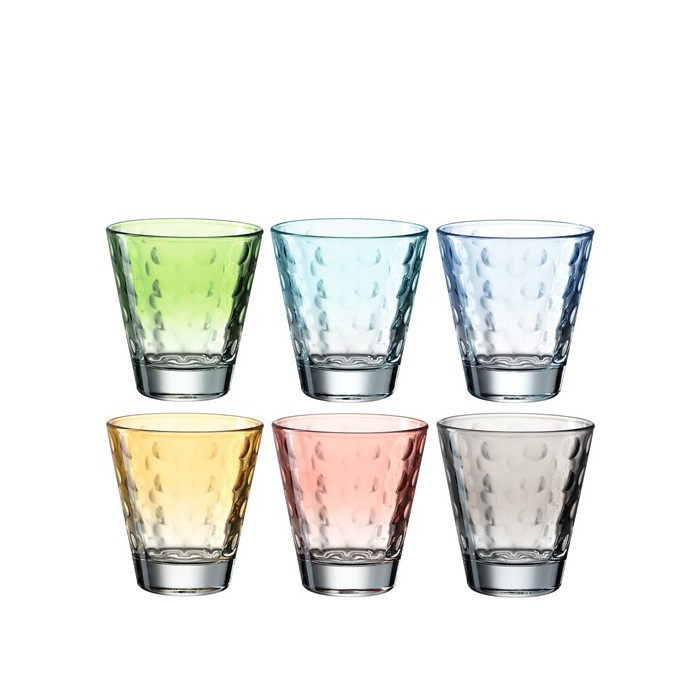 Lot 6 Verres pastel