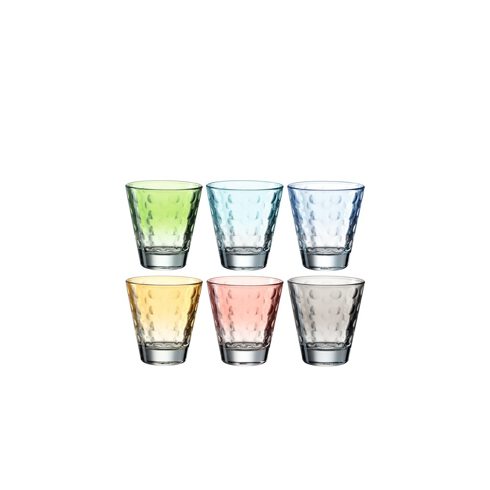 Lot 6 Verres pastel