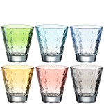 Lot 6 Verres pastel
