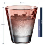 Lot 6 Verres pastel