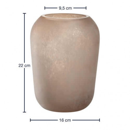Vase beige TROGOLO  H.22cm