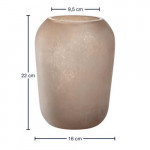 Vase beige TROGOLO  H.22cm