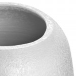 Vase céramique blanc TROGOLO  H. 40cm