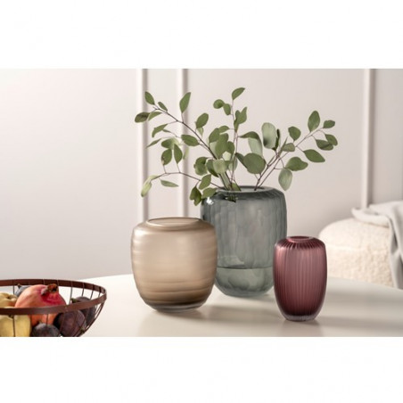 Vase anthracité BELLAGIO  H. 23cm