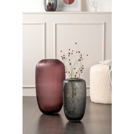 Vase anthracite BELLAGIO H.37cm
