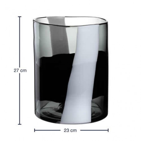 Vase BANDA NERA  H.26cm