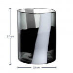 Vase BANDA NERA  H.26cm