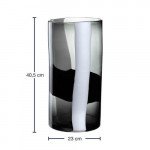 Vase BANDA NERA  H.40cm