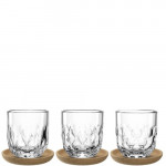 Lot 6 Verres et sous-verres GOCCE