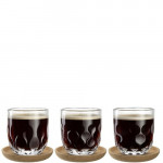 Lot 6 Verres et sous-verres GOCCE