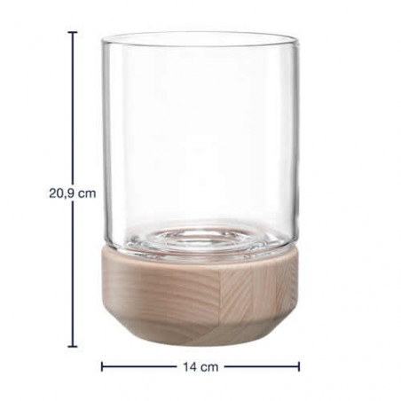 Photophore H.21cm LEGNO