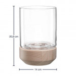 Photophore H.21cm LEGNO