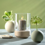 Photophore H.21cm LEGNO